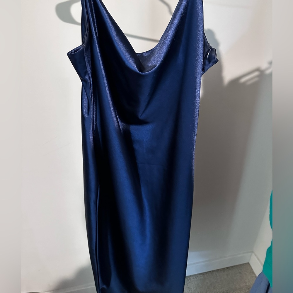 Navy blue cocktail dress